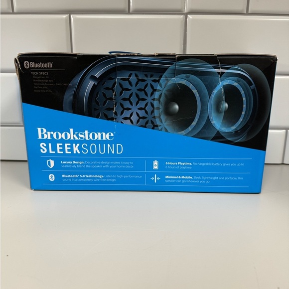 Brookstone Sleek Sound Wireless Speaker - Picture 2 of 6